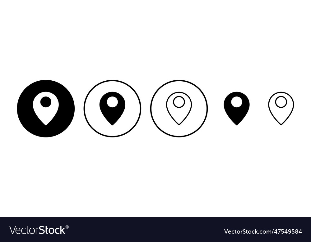 Address icon location symbol pin