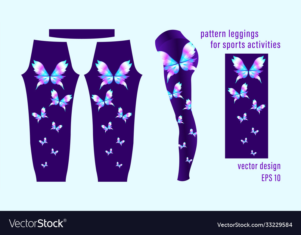 Gradient butterflies different colors pattern vector image Gradient butterflies different colors pattern