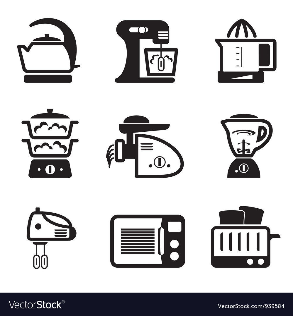 Kitchen Tools Icons Set