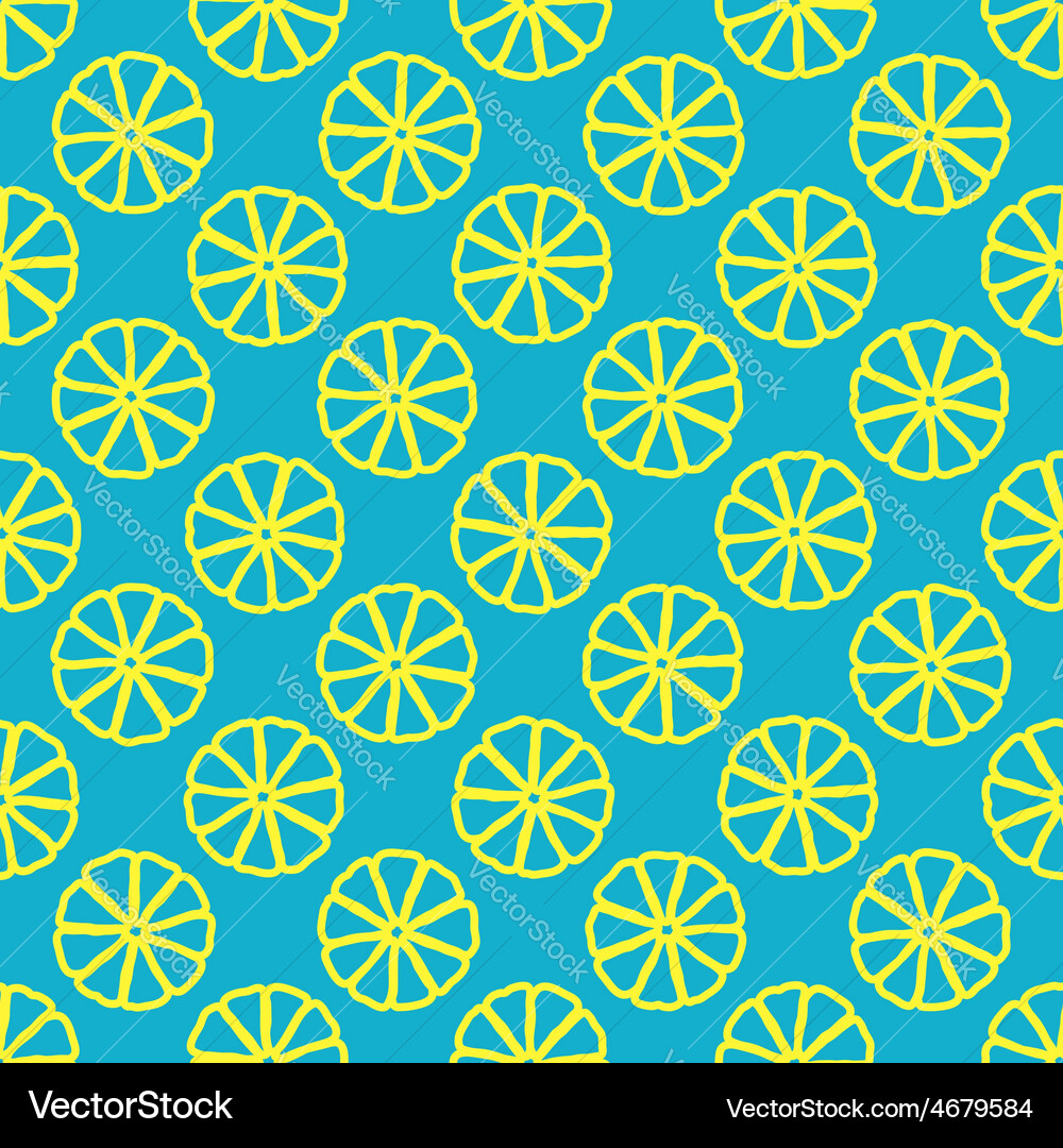 Lemon seamless pattern Royalty Free Vector Image