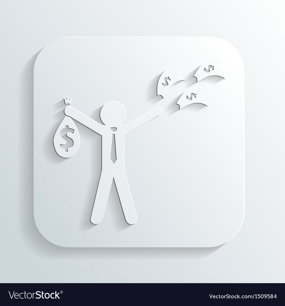 Money Bag Icon - Wealthy Man