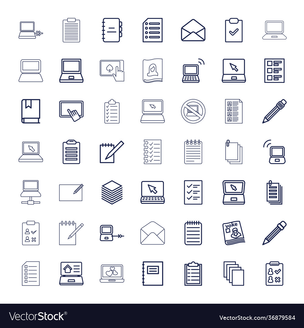 Notebook icons