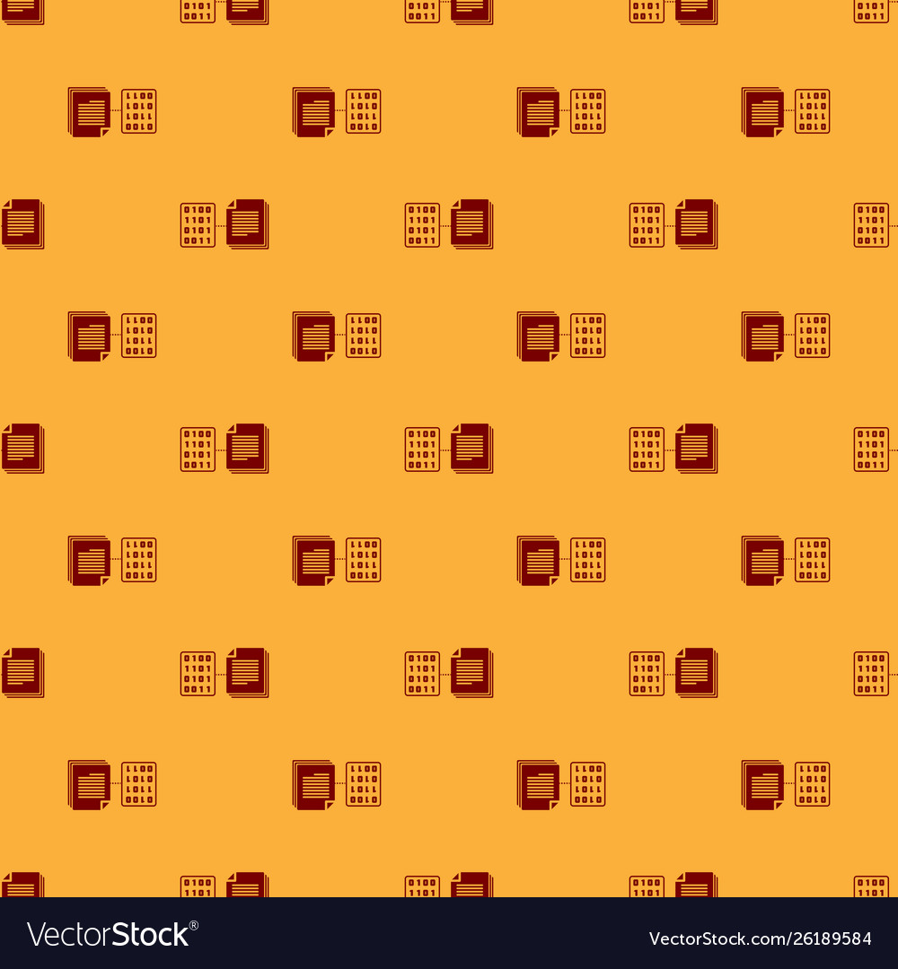 Red smart contract icon isolated seamless pattern vector image Red smart contract icon isolated seamless pattern