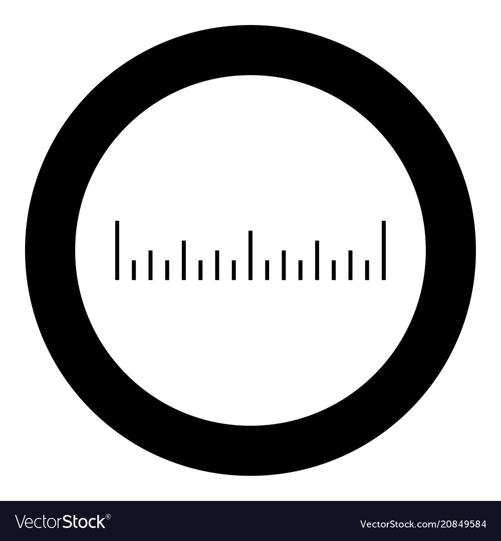 Scale ruler icon black color simple image Vector Image Scale ruler icon black color simple image