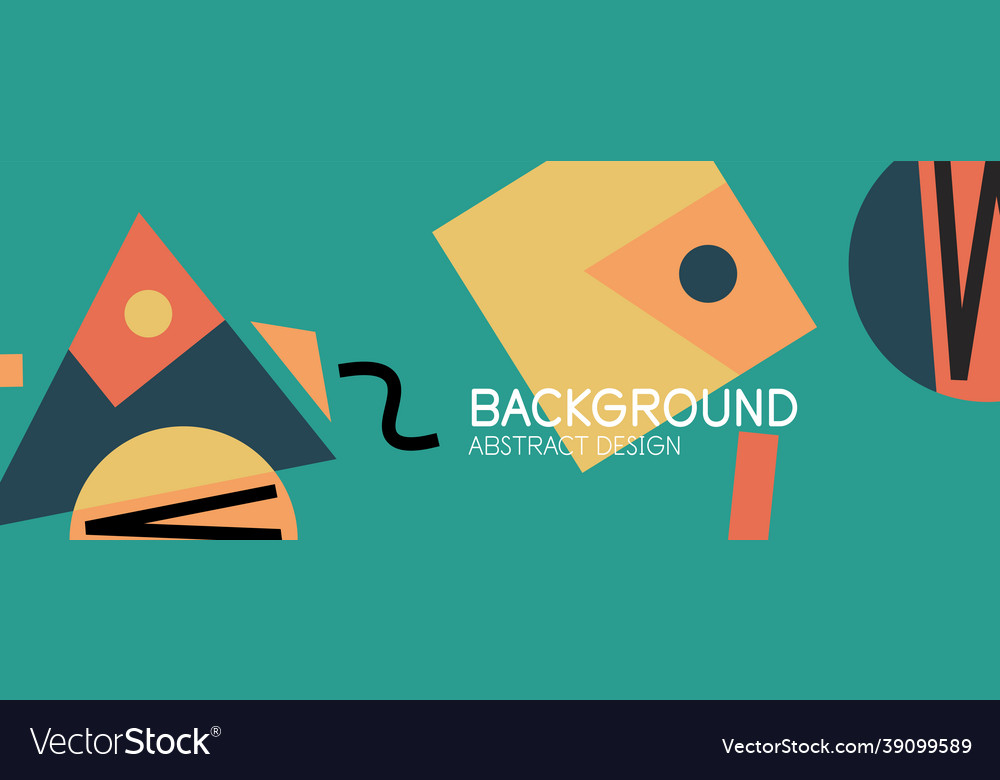 Abstract background with blocks lines geometric Vector Image Abstract background with blocks lines geometric
