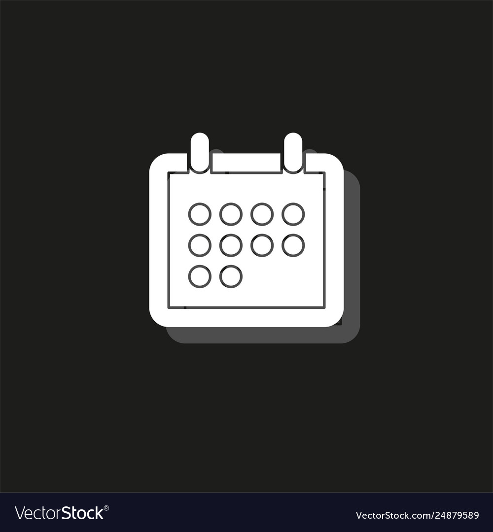 Calendar event reminder web year - date Vector Image Calendar event reminder web year - date