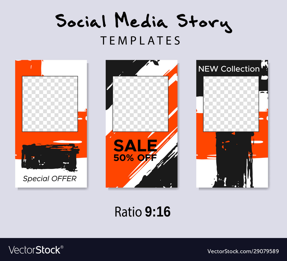 Grunge minimal shape template set design elements