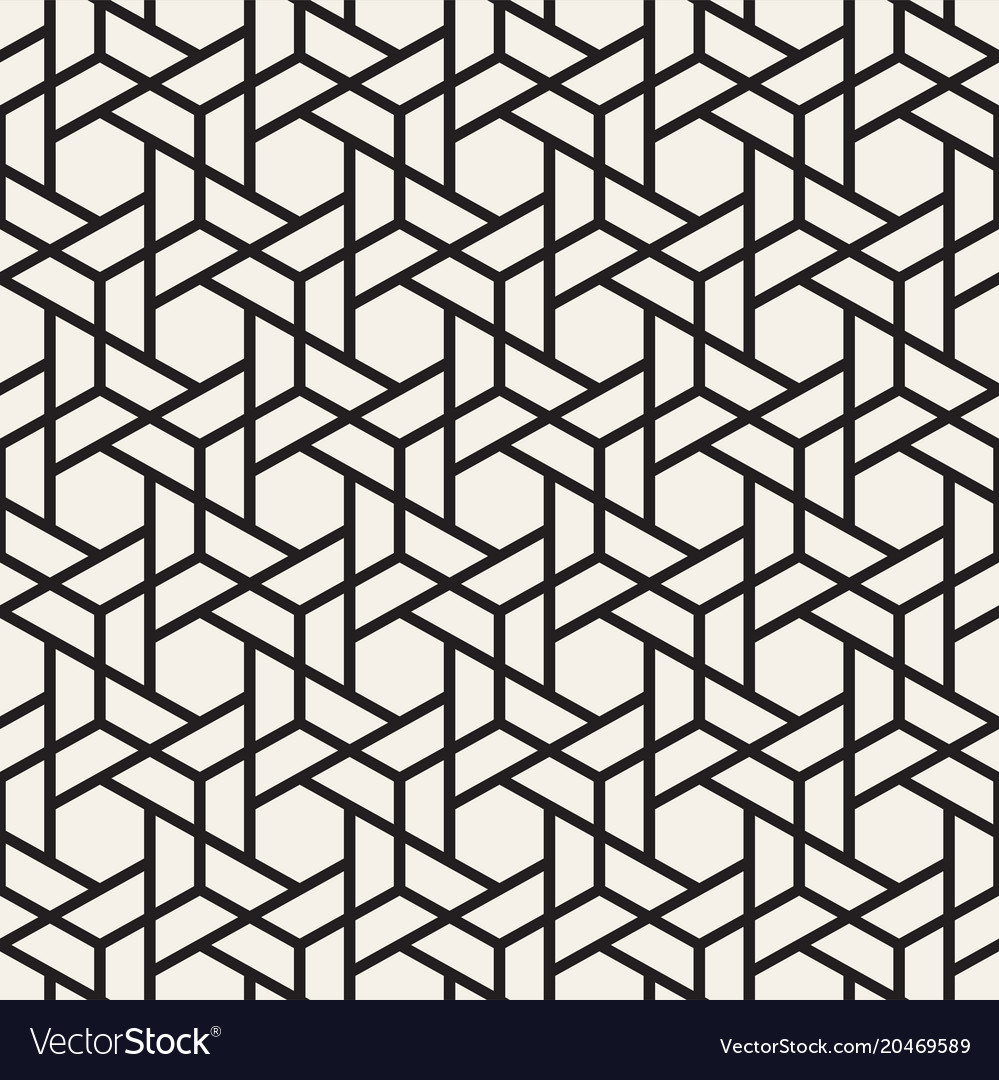 Hexagonal Abstract Shape Pattern