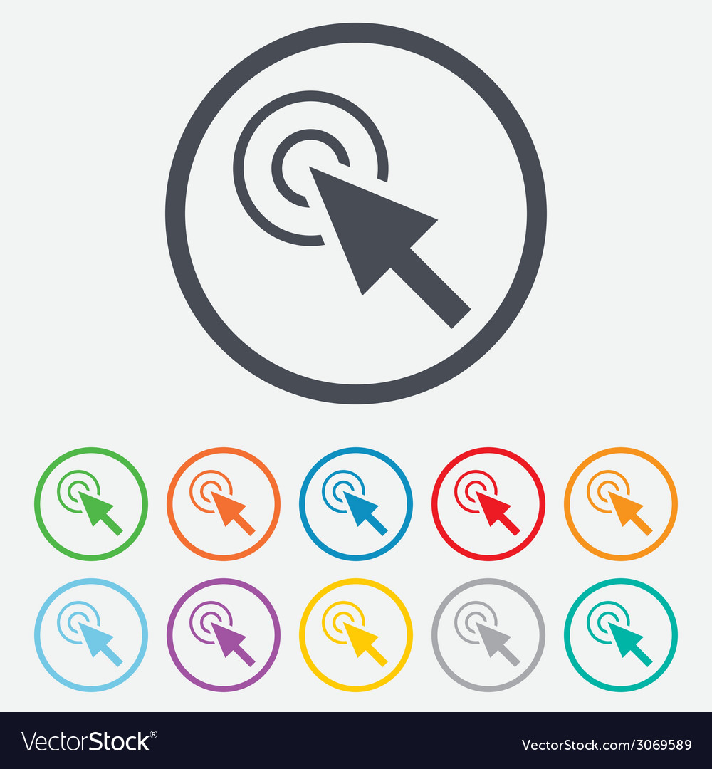 Mouse cursor sign icon pointer symbol