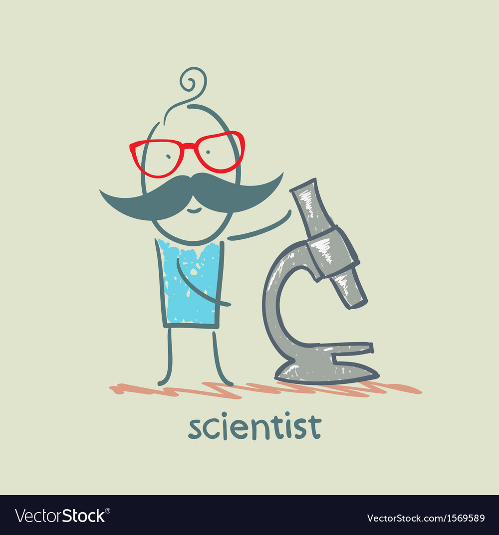 Scientist Examining Microscope