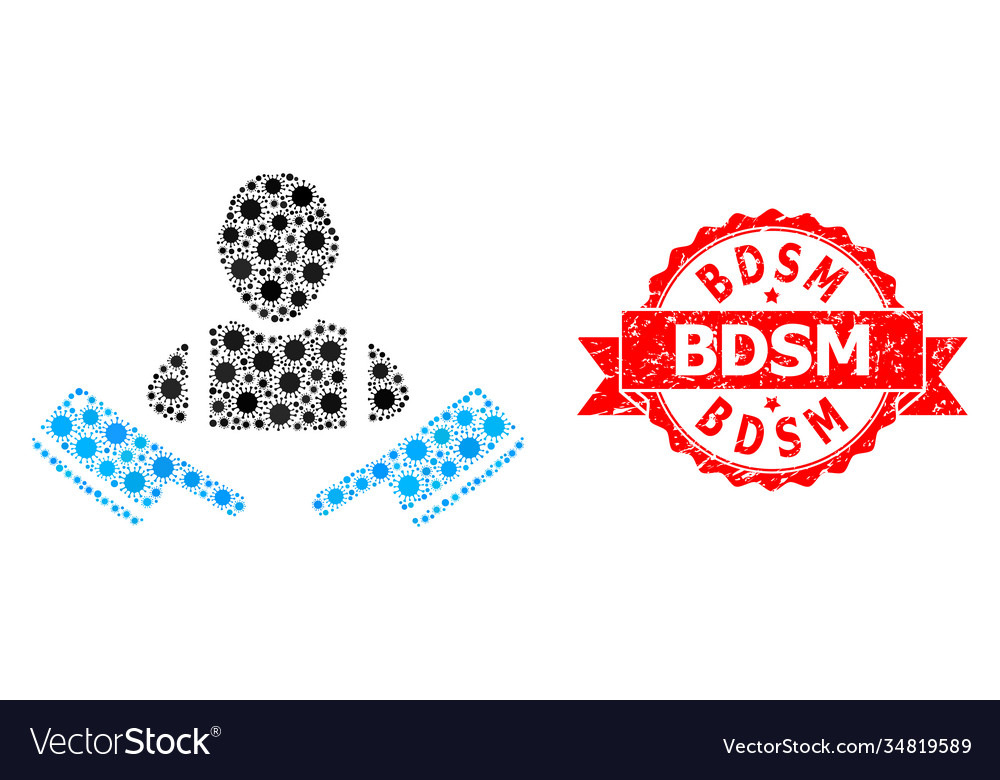 Kratzige Schuppendichtung und Koronavirus Mosaik Metzger