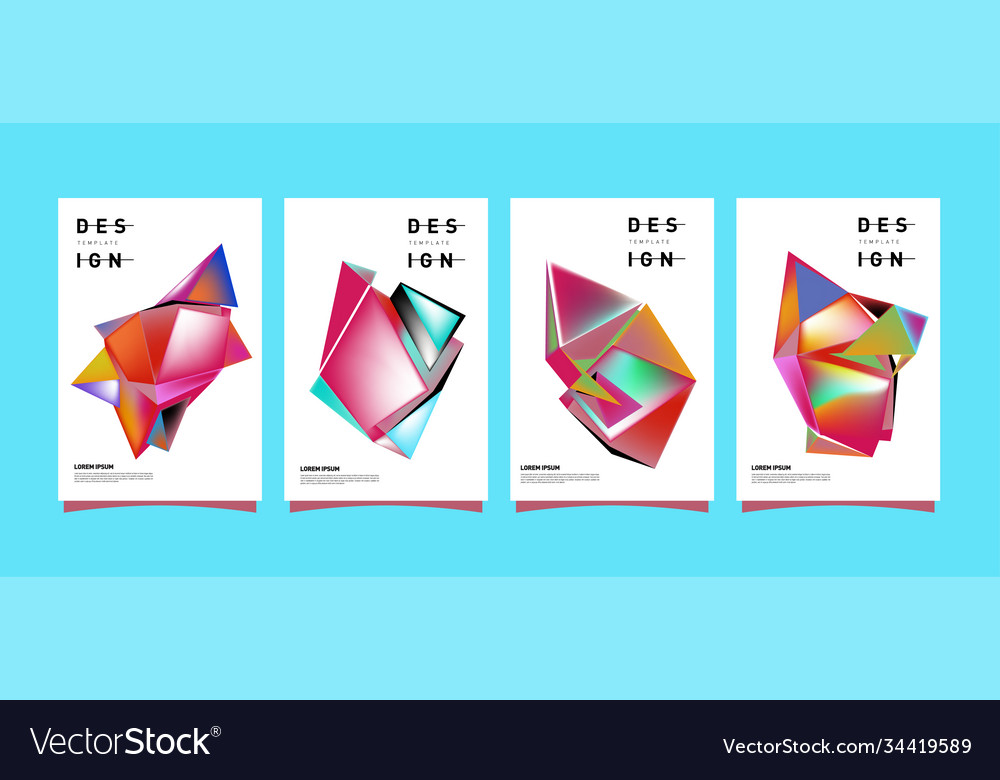 Simple colorful abstract geometric background