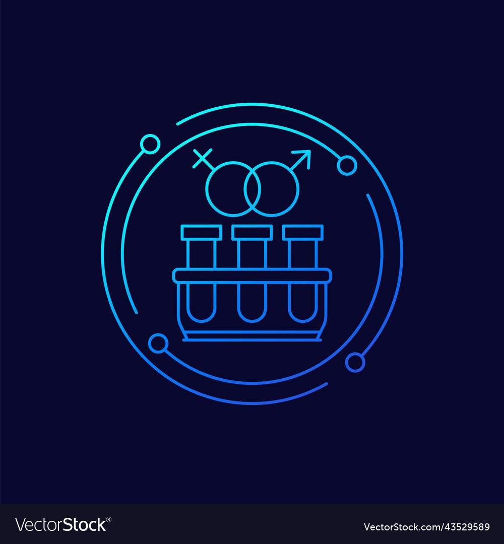 Std test line icon with tubes