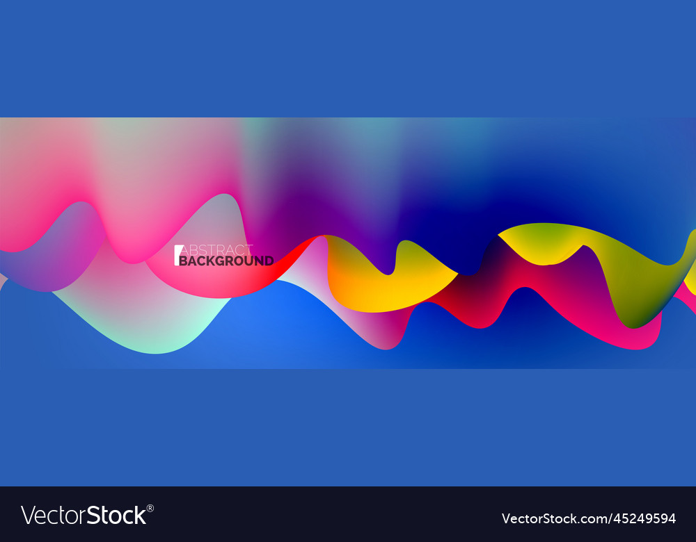 Dynamic liquid waves abstract background