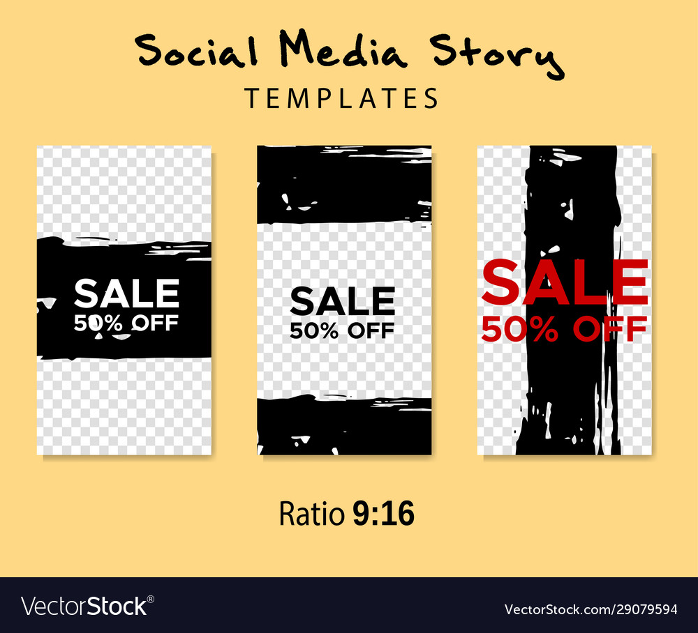 Grunge minimal shape template set design elements vector image Grunge minimal shape template set design elements