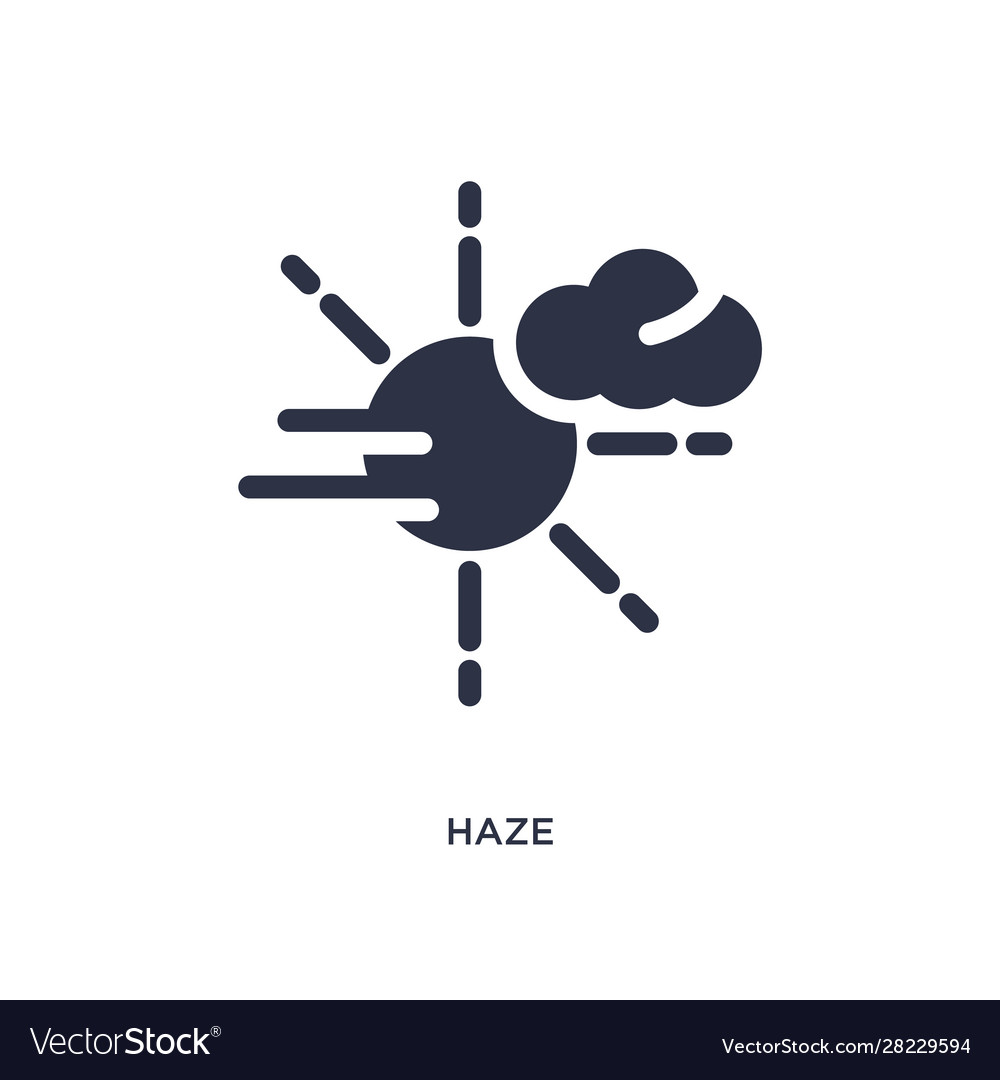 Haze icon on white background simple element from