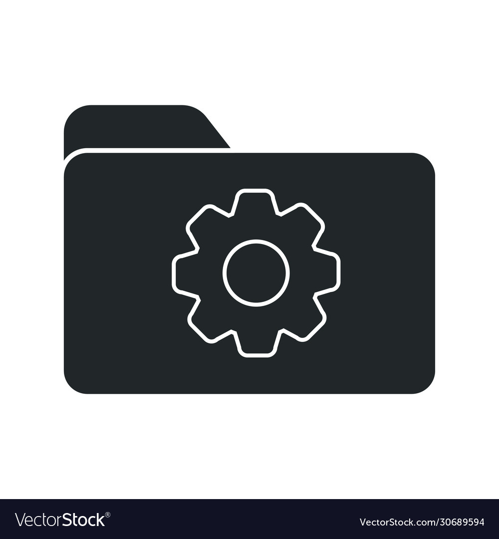 Icon a folder with gear parameter setting