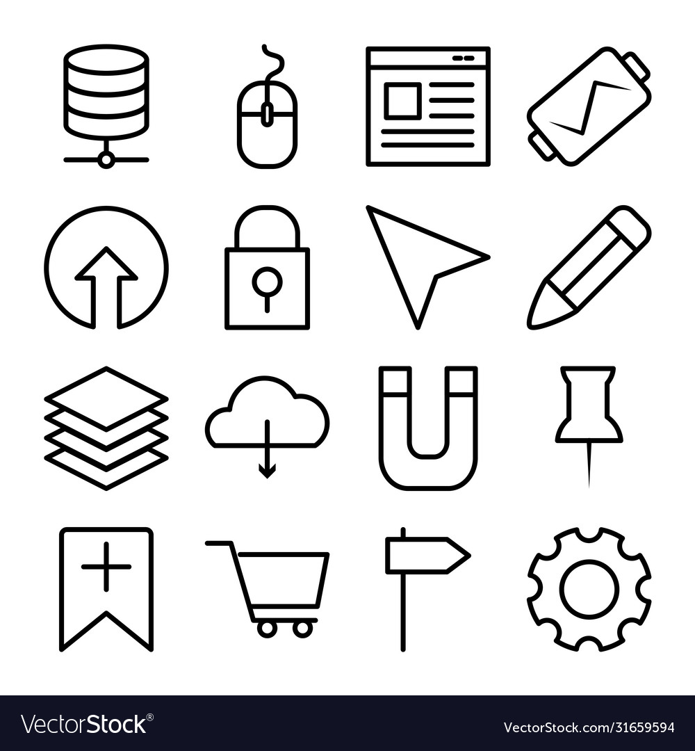 Localization arrow and user interface icon set