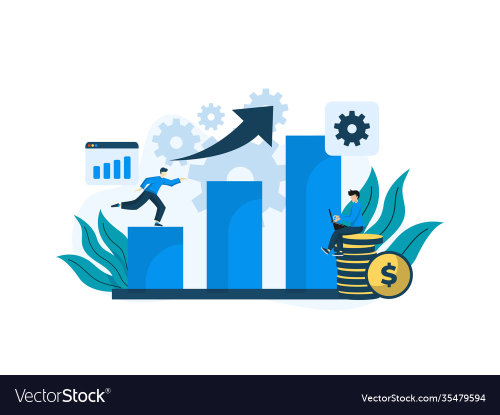 Modern flat design data analytics can be used vector image Modern flat design data analytics can be used