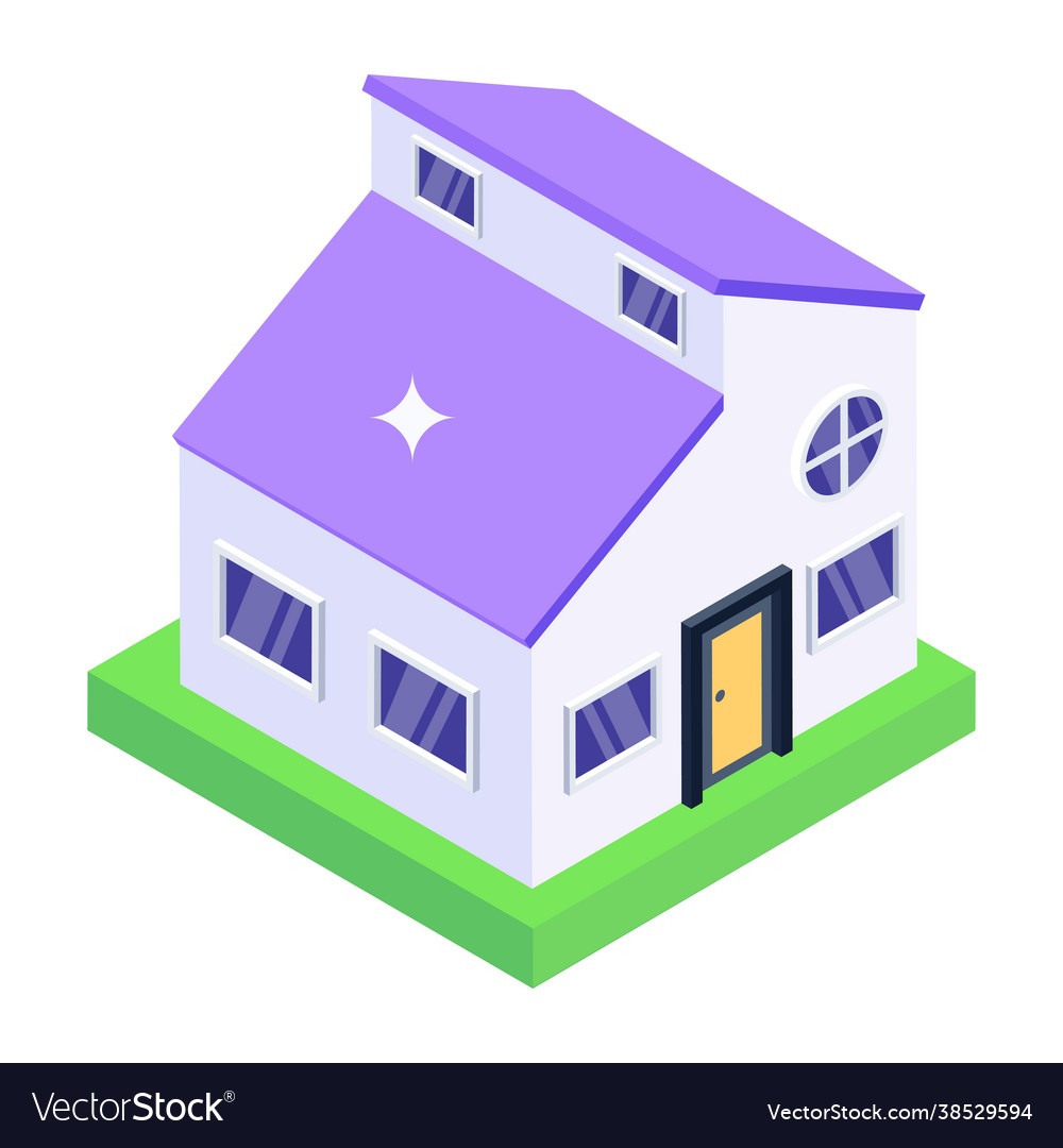 Modern house Royalty Free Vector Image - VectorStock