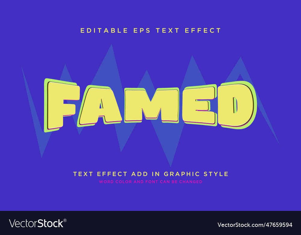 Modern text effect style with amazing colors