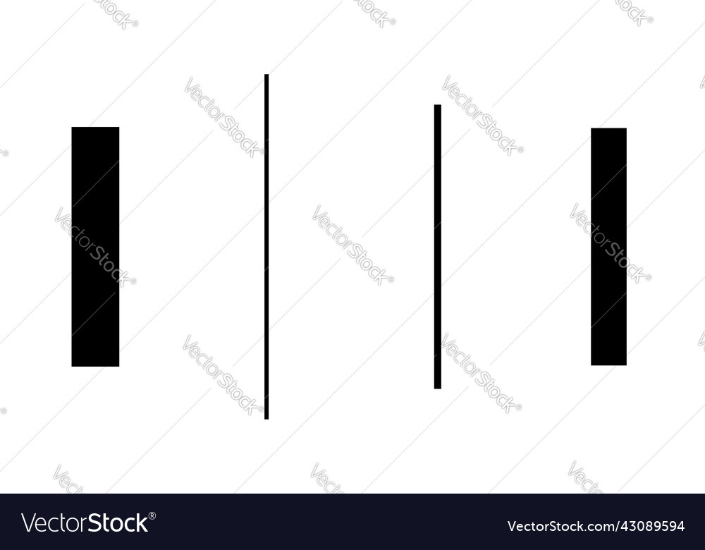 Random size scattered lines stripes horizontal vector image Random size scattered lines stripes horizontal