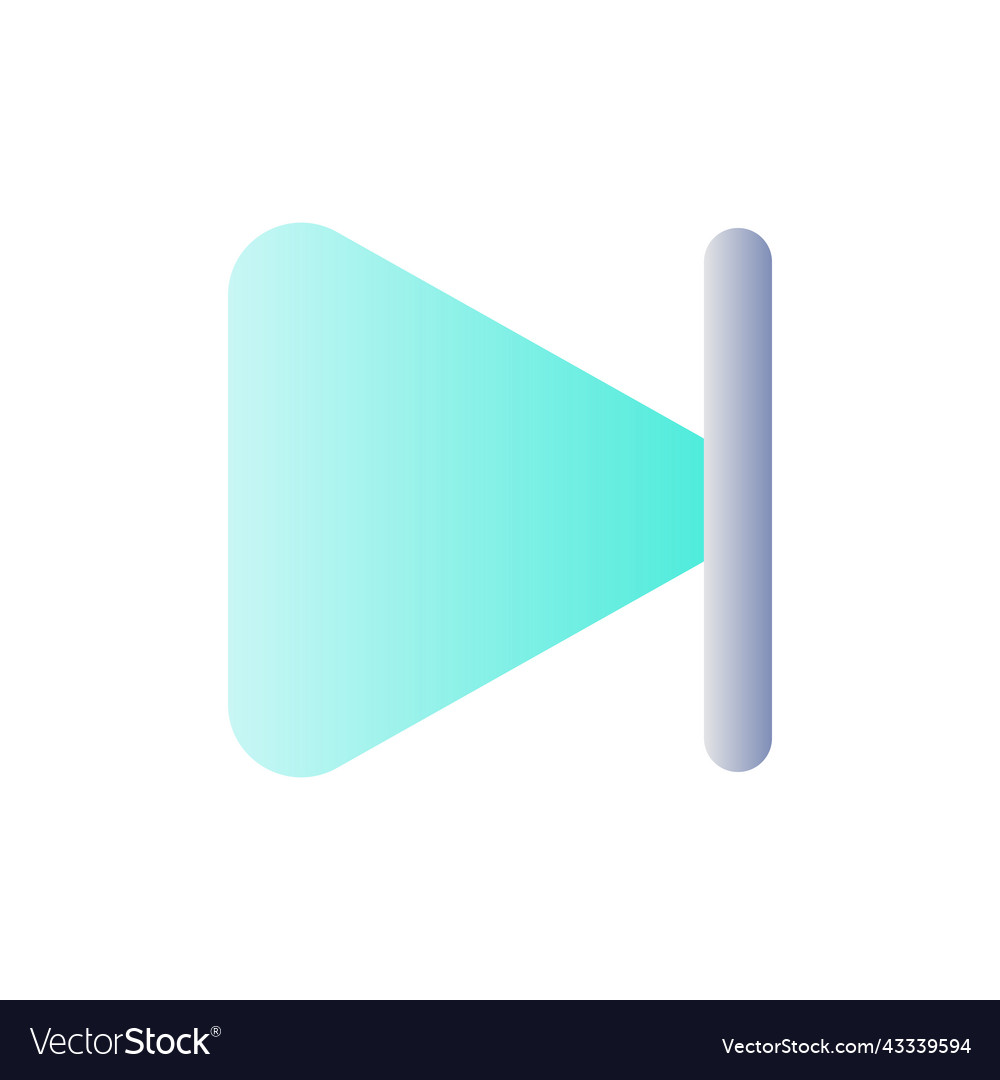 Klicken Sie auf den nächsten Knopf flache Farbverlauf vector image Klicken Sie auf den nächsten Knopf flache Farbverlauf