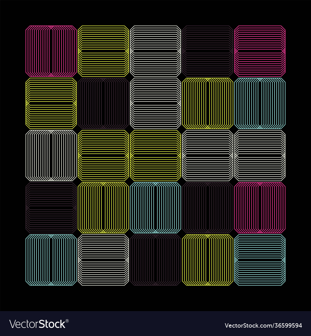 Techno abstract pattern design vector image Techno abstract pattern design
