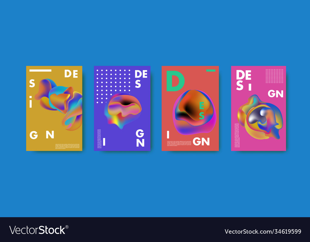 Abstract colorful liquid and fluid pattern Vector Image Abstract colorful liquid and fluid pattern