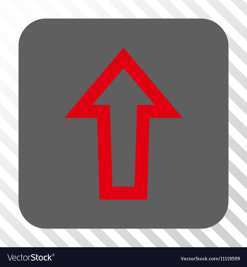 Arrow up rounded square button