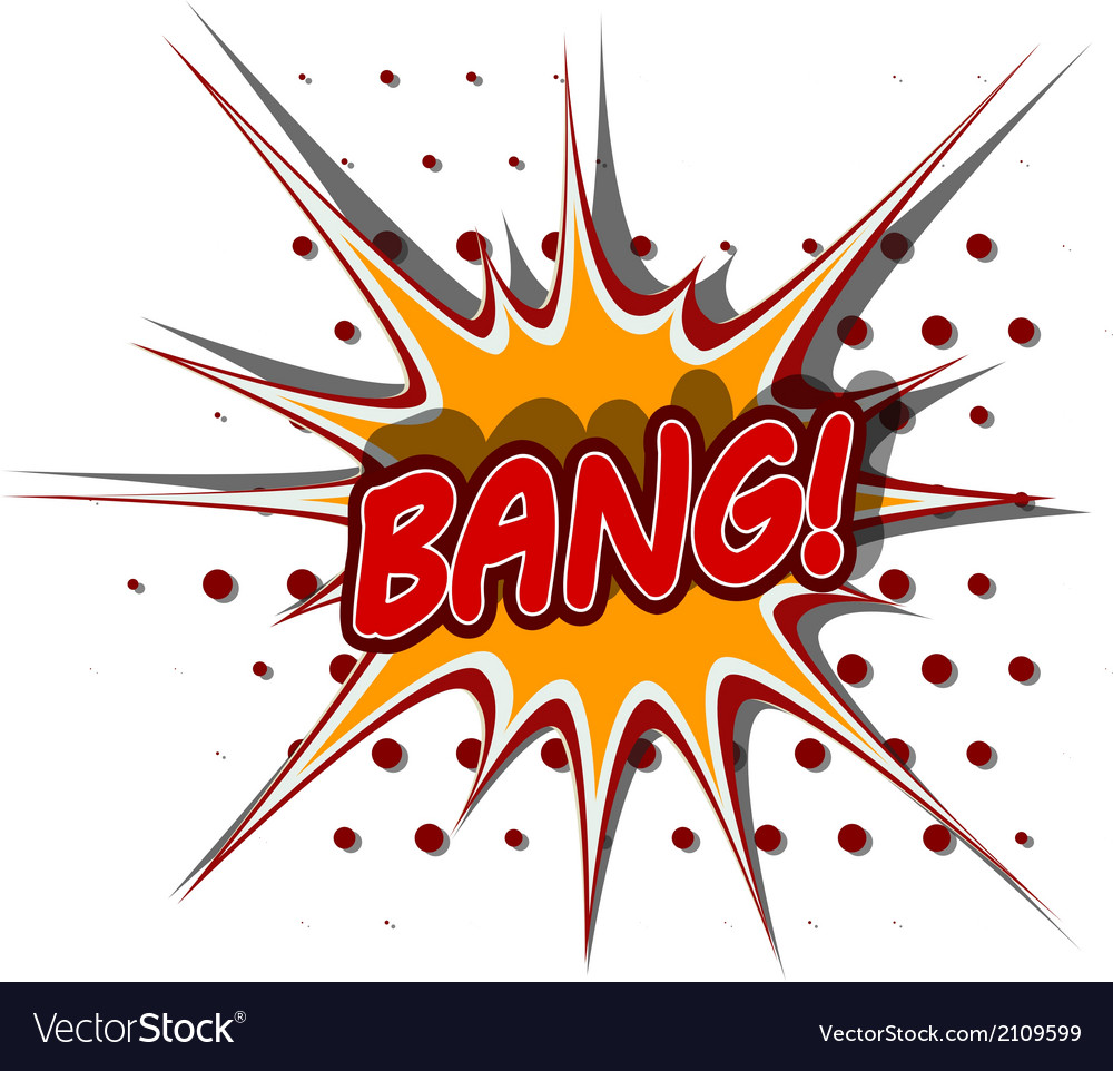 Cartoon bang Royalty Free Vector Image - VectorStock