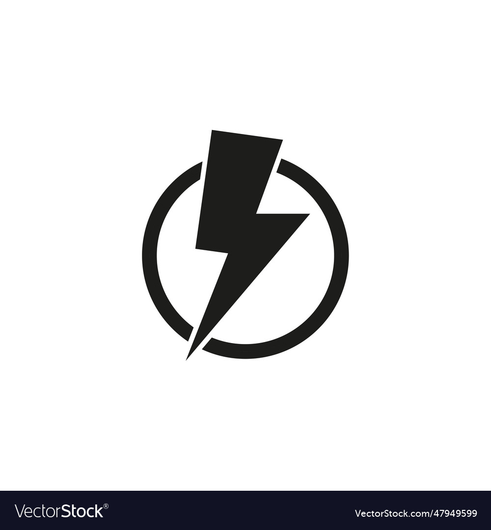 Flash icon energy power eps Royalty Free Vector Image