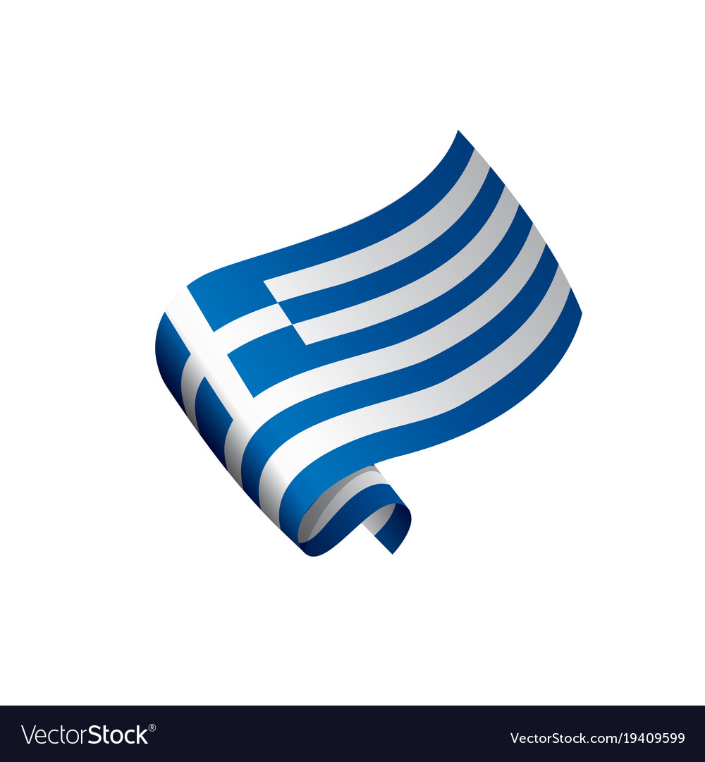 Greece flag Royalty Free Vector Image - VectorStock