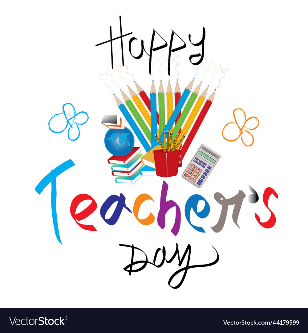 Happy teachers day 2022 Royalty Free Vector Image