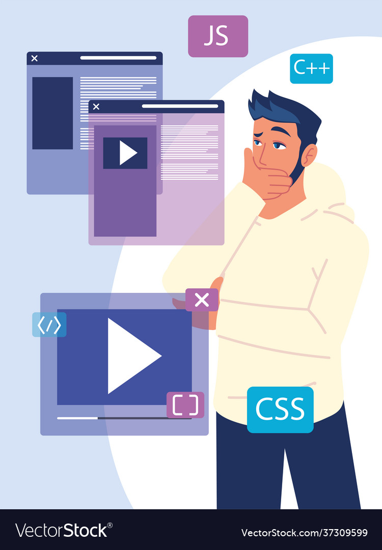 Man web developer