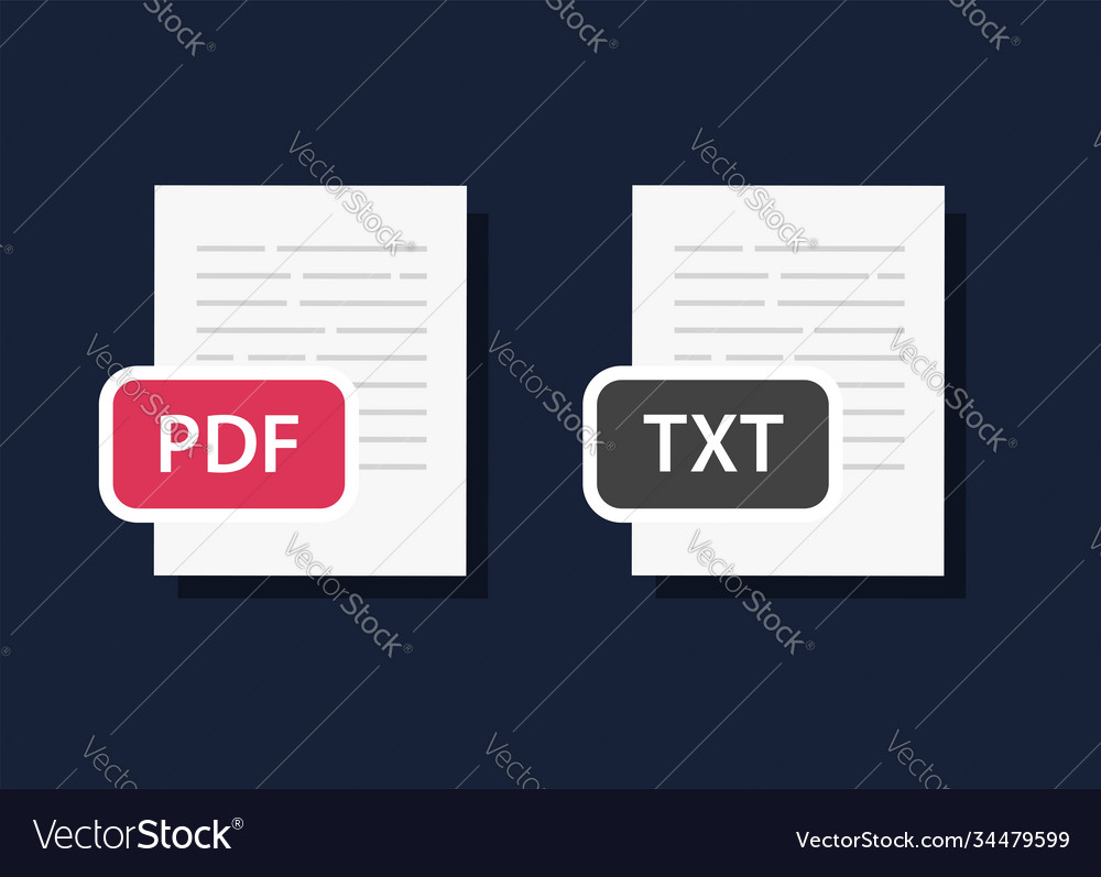 Pdf document or text doc file icon symbol