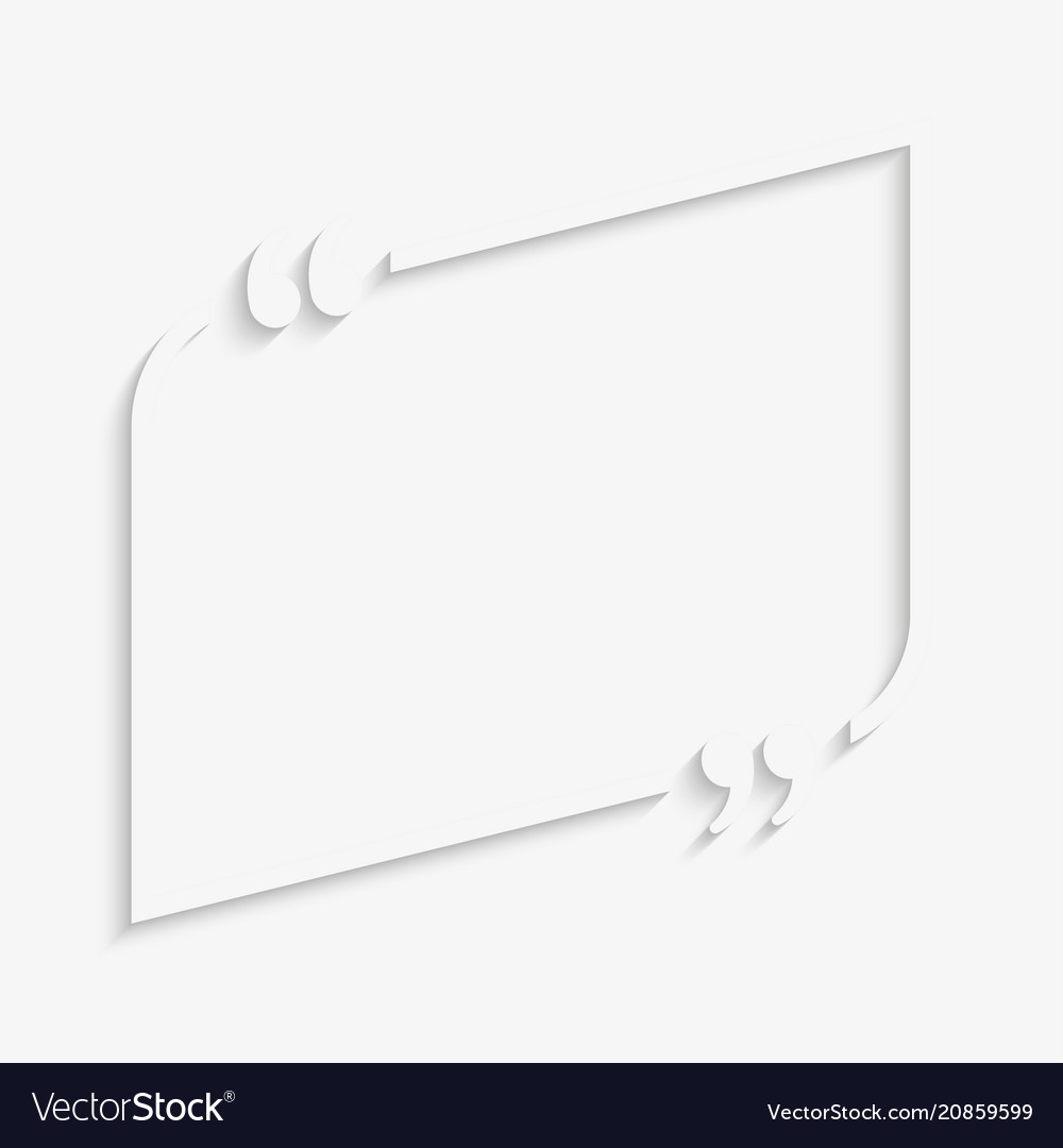 Speech bubble arrow empty quote bracket vector image Speech bubble arrow empty quote bracket