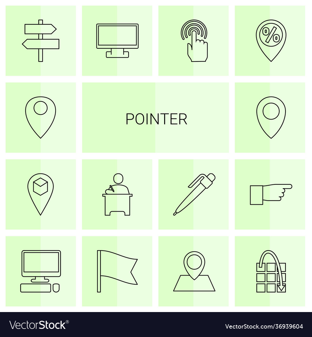 14 pointer icons