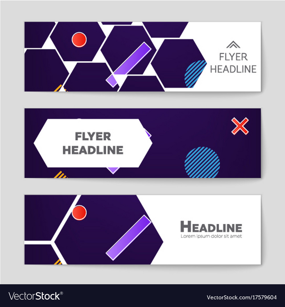 Abstract layout background set for art