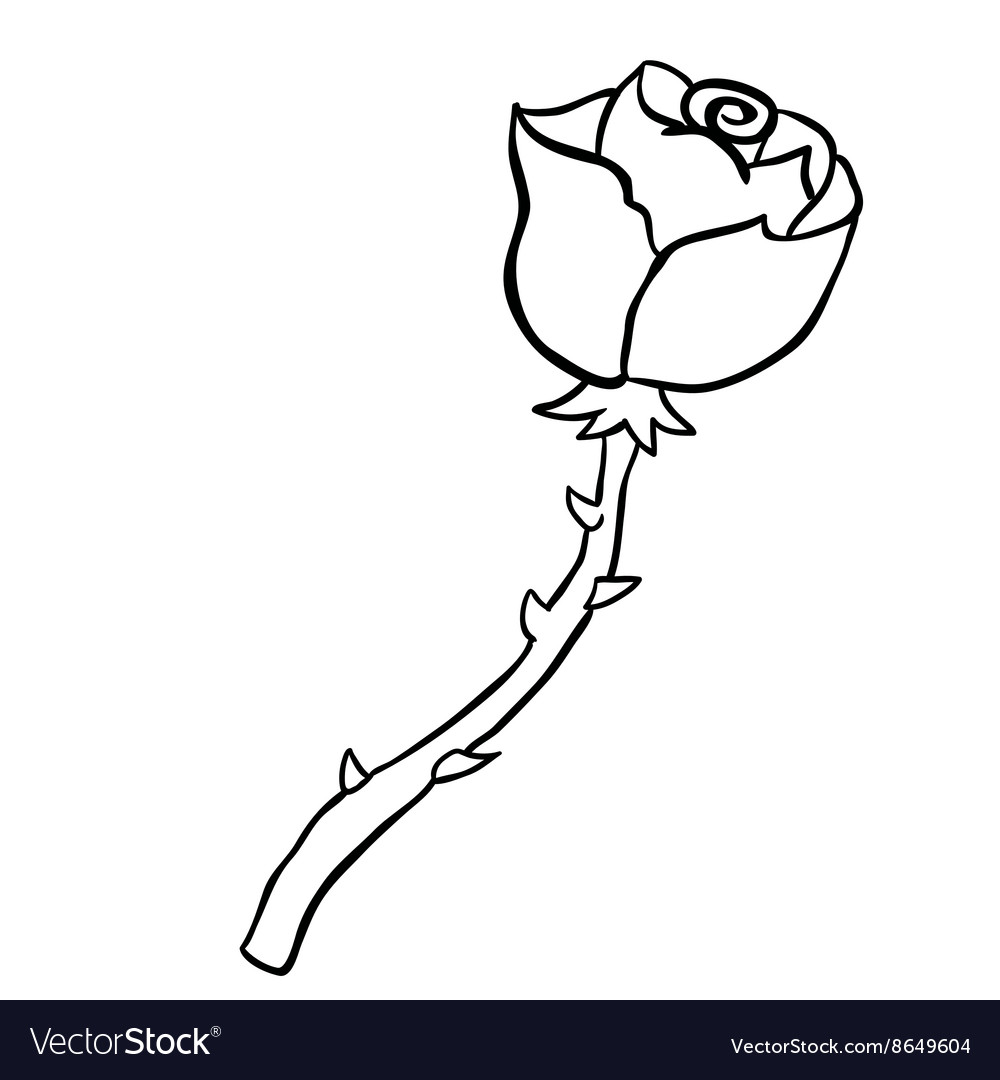 Animated Rose Black And White