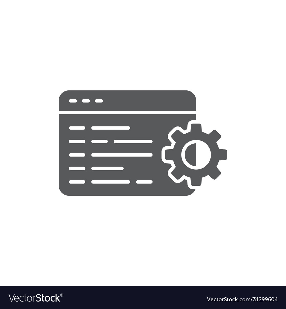 Individuelle Kodierung Symbol Programmierung Symbol isoliert vector image Individuelle Kodierung Symbol Programmierung Symbol isoliert
