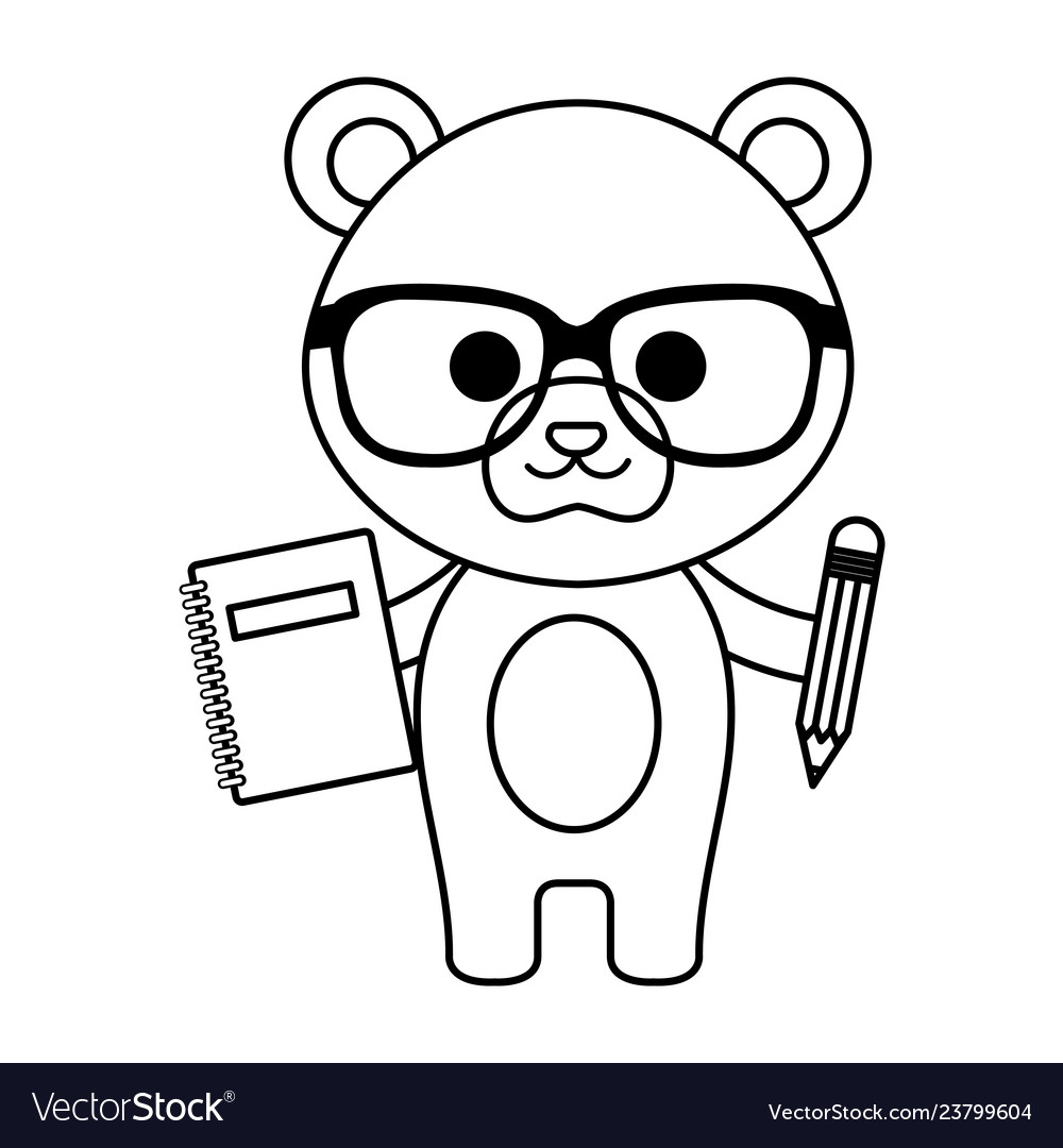 Cute little bear character