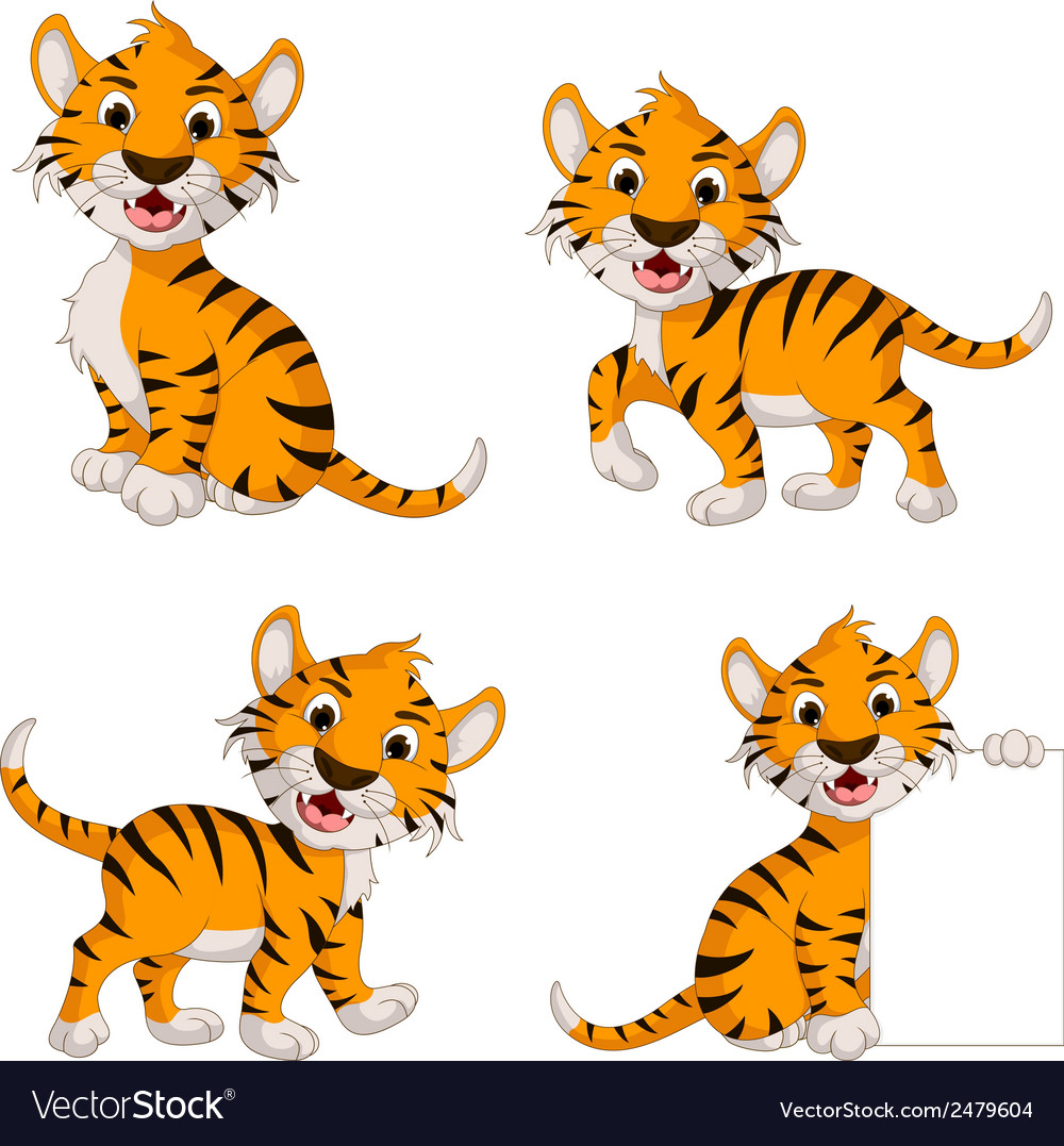 Cute tiger cartoon collection