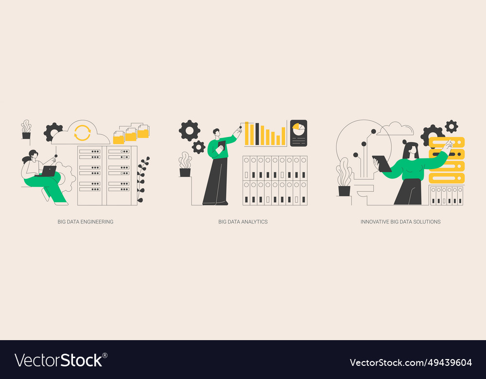 Database technology abstract concept