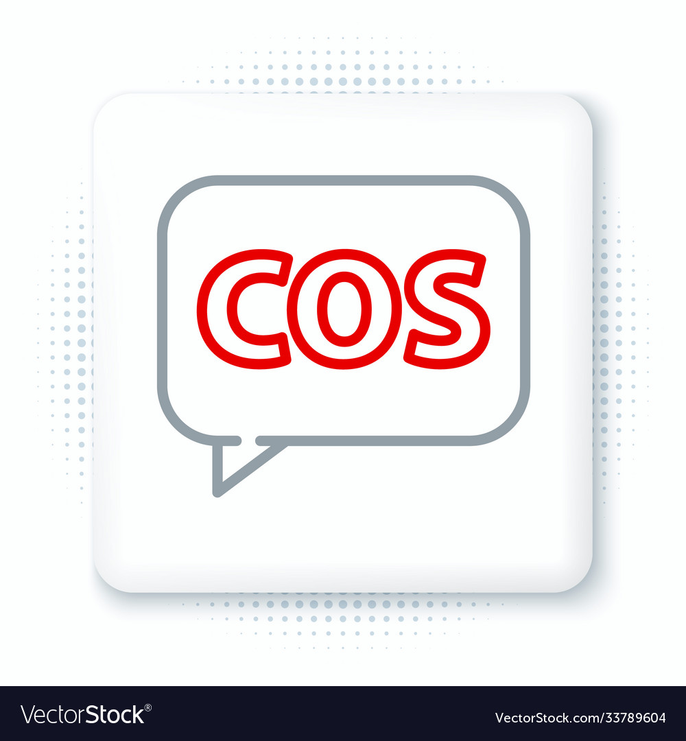 Line mathematics function cosine icon isolated vector image Line mathematics function cosine icon isolated