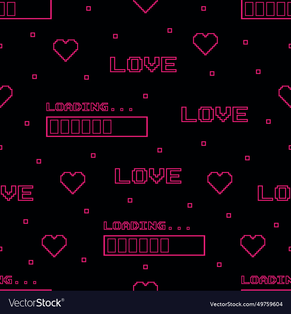 Seamless pattern in y2k style vector image Seamless pattern in y2k style