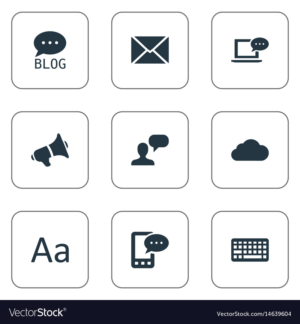 Set of simple user icons