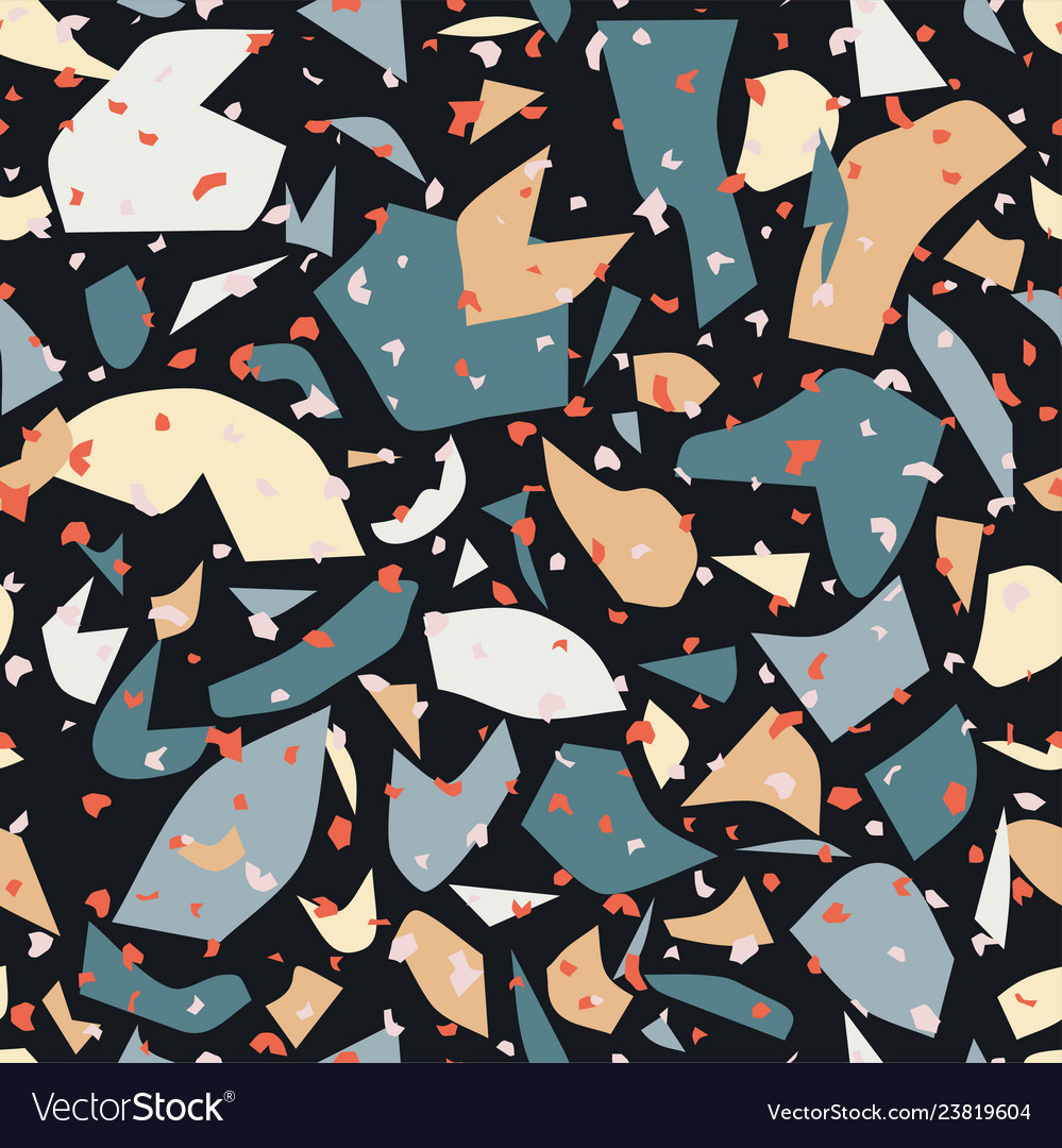 Terrazzo colorful seamless pattern abstract repeat vector image Terrazzo colorful seamless pattern abstract repeat