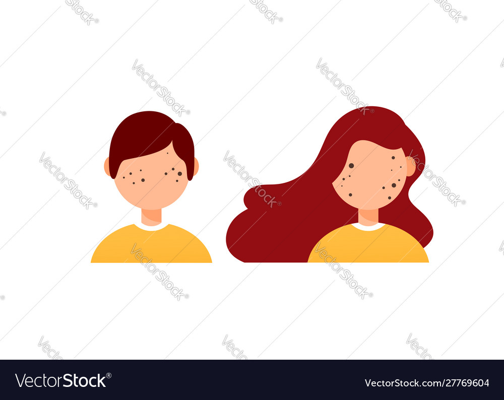 Types Acne Diagram On White Background Beauty Vector Image Types Acne Diagram On White Background Beauty Vector Image