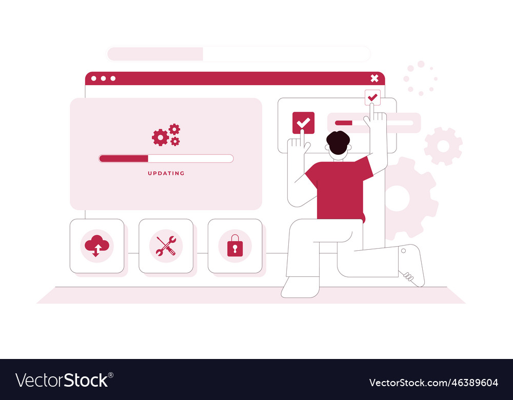 Updating software operating system and fixing vector image Updating software operating system and fixing